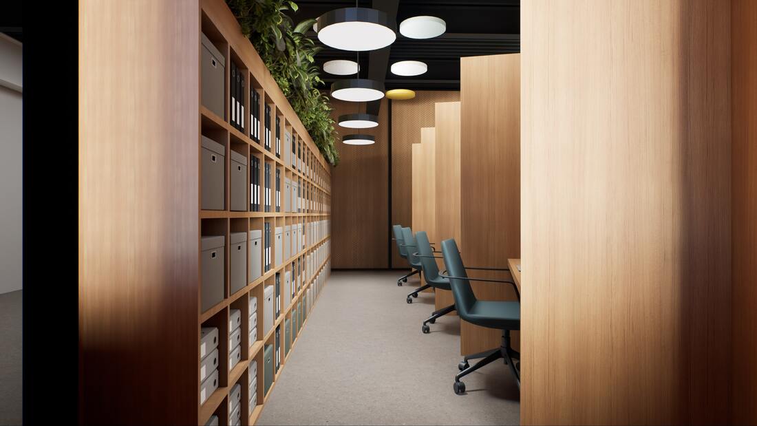 DP World Offices design interior – vedere finală ansamblu