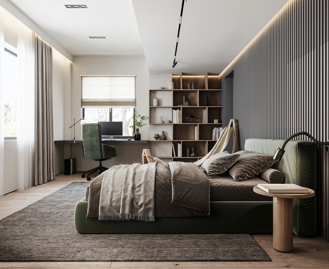 GV Minimalist House design interior – culoar și hol