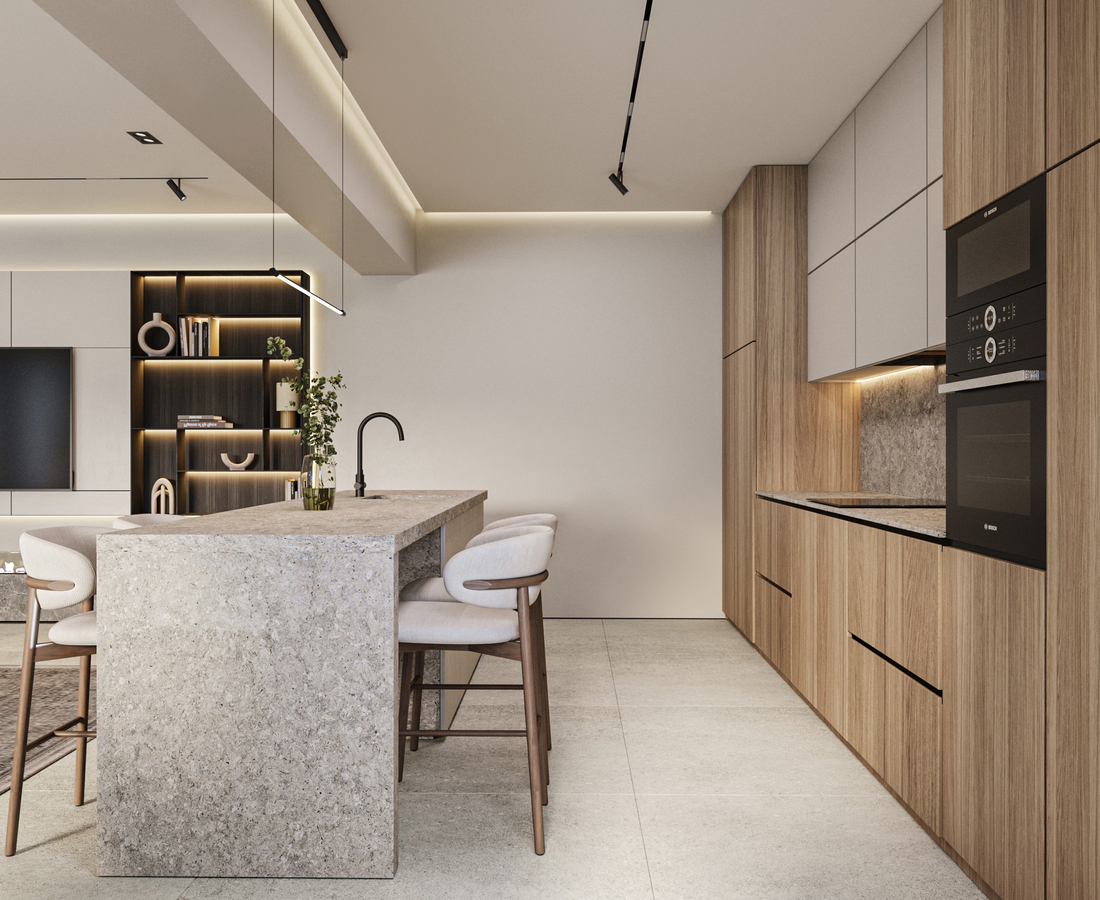 GV Minimalist House design interior – zona de dining