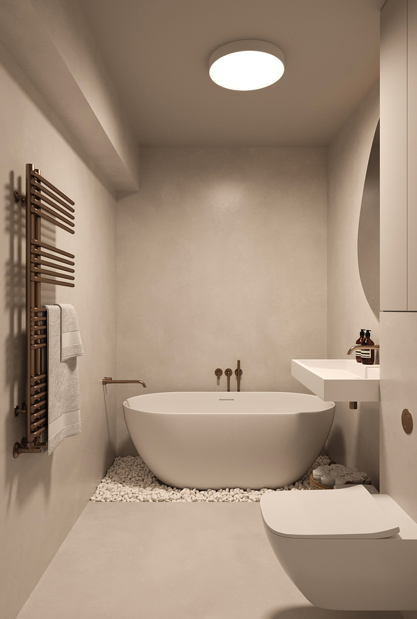 Serenity Wabi Apartment design interior – atmosferă liniștitoare
