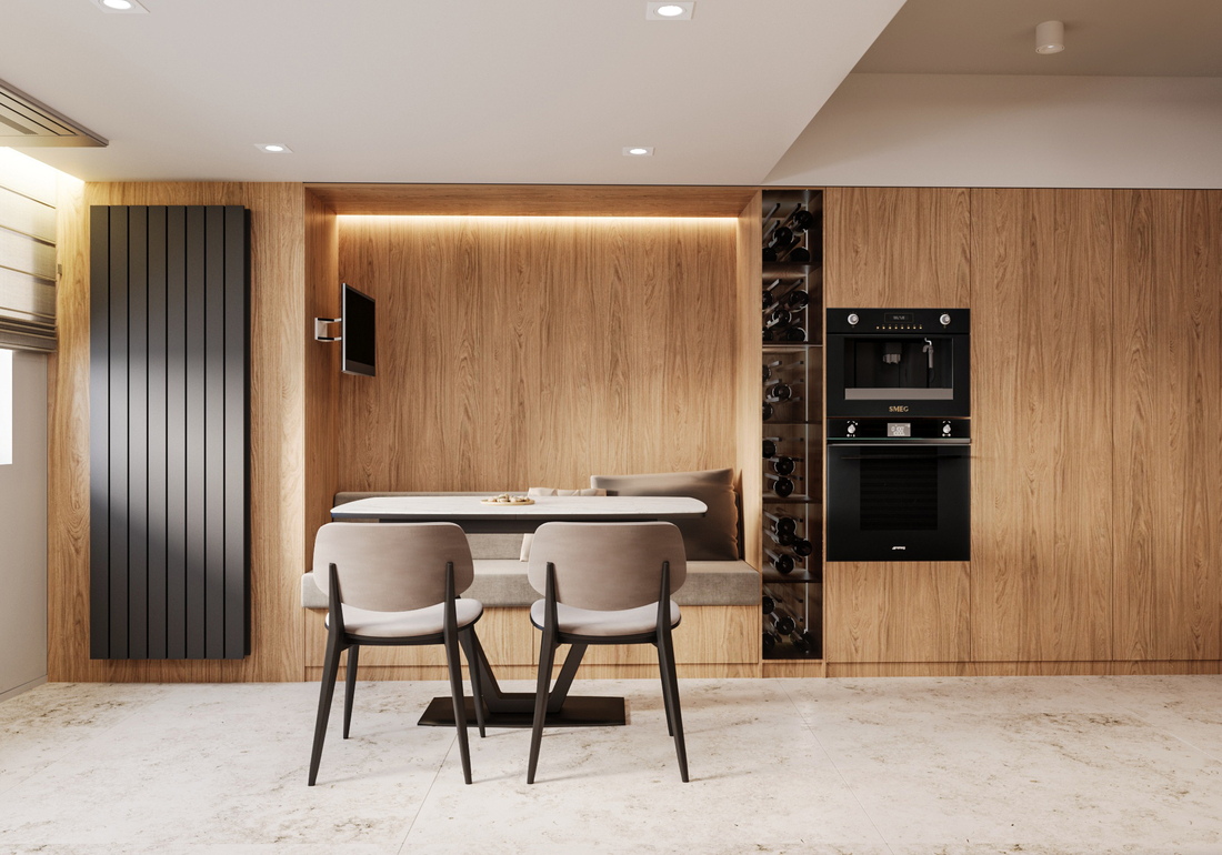 Unirii Sculpted Duplex design interior – living etaj