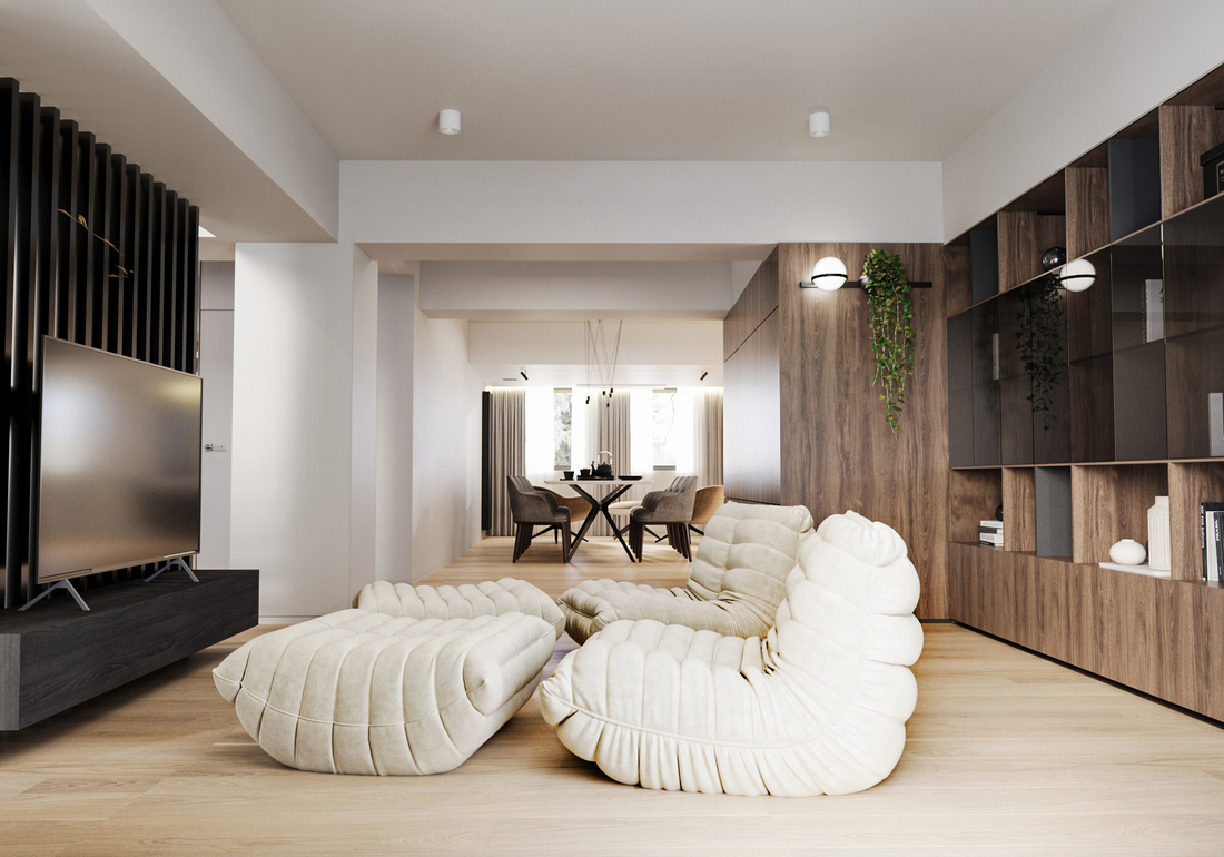 Unirii Sculpted Duplex design interior – bucătărie minimalistă