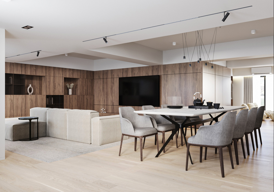 Unirii Sculpted Duplex design interior – detaliu scară plutitoare