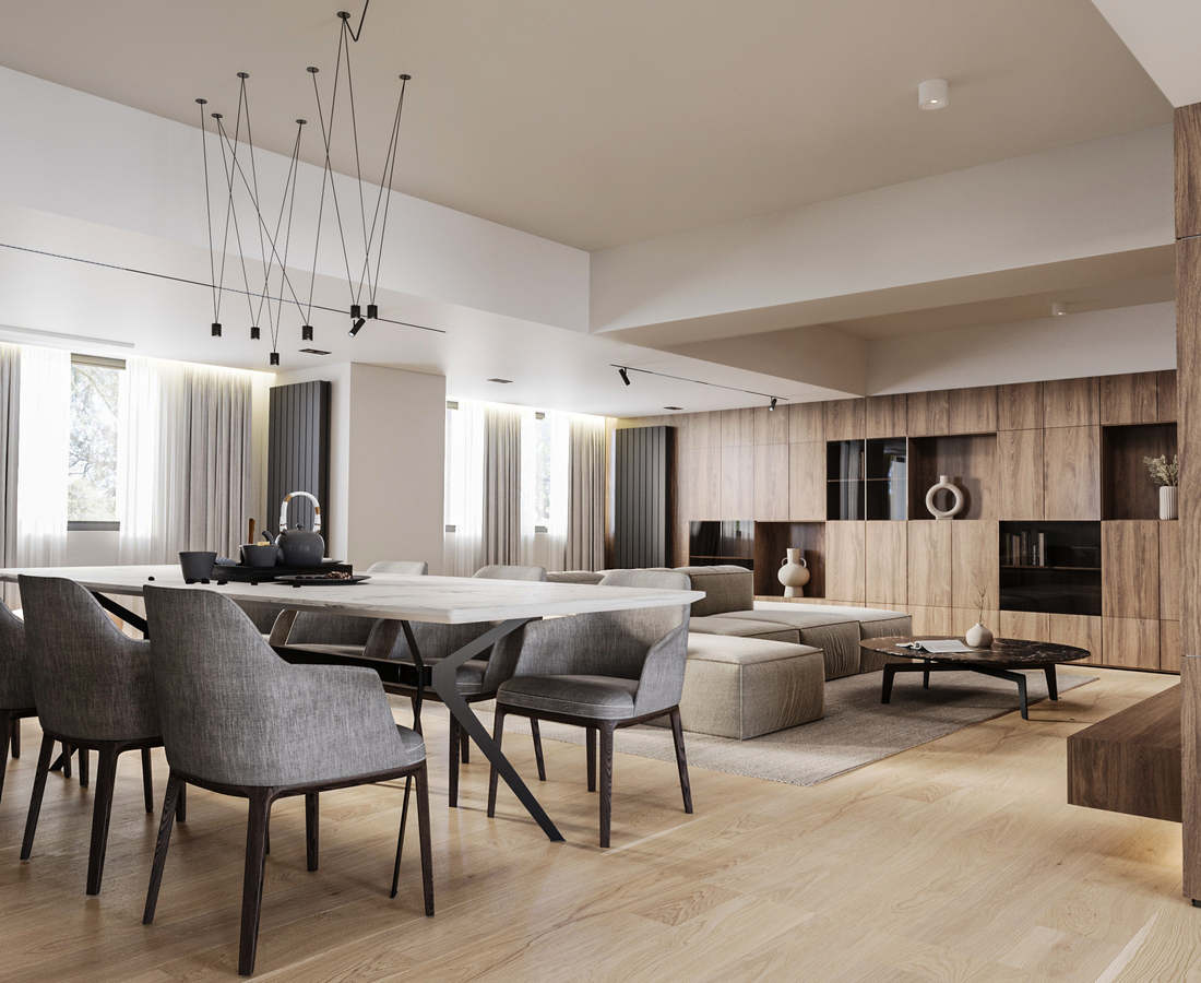 Unirii Sculpted Duplex design interior – lumină naturală abundentă