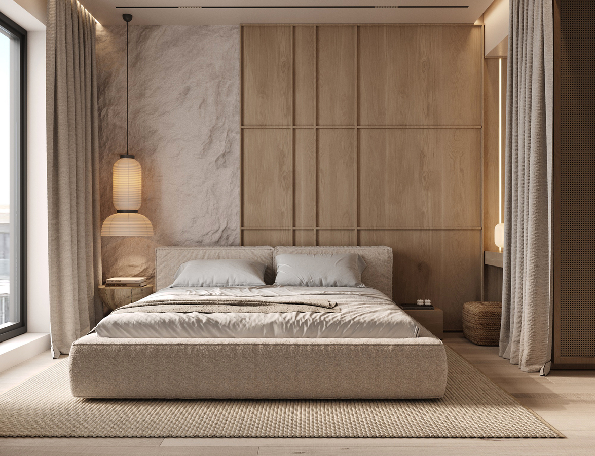 Wabi-Sabi Lake Penthouse design interior – detaliu mobilier